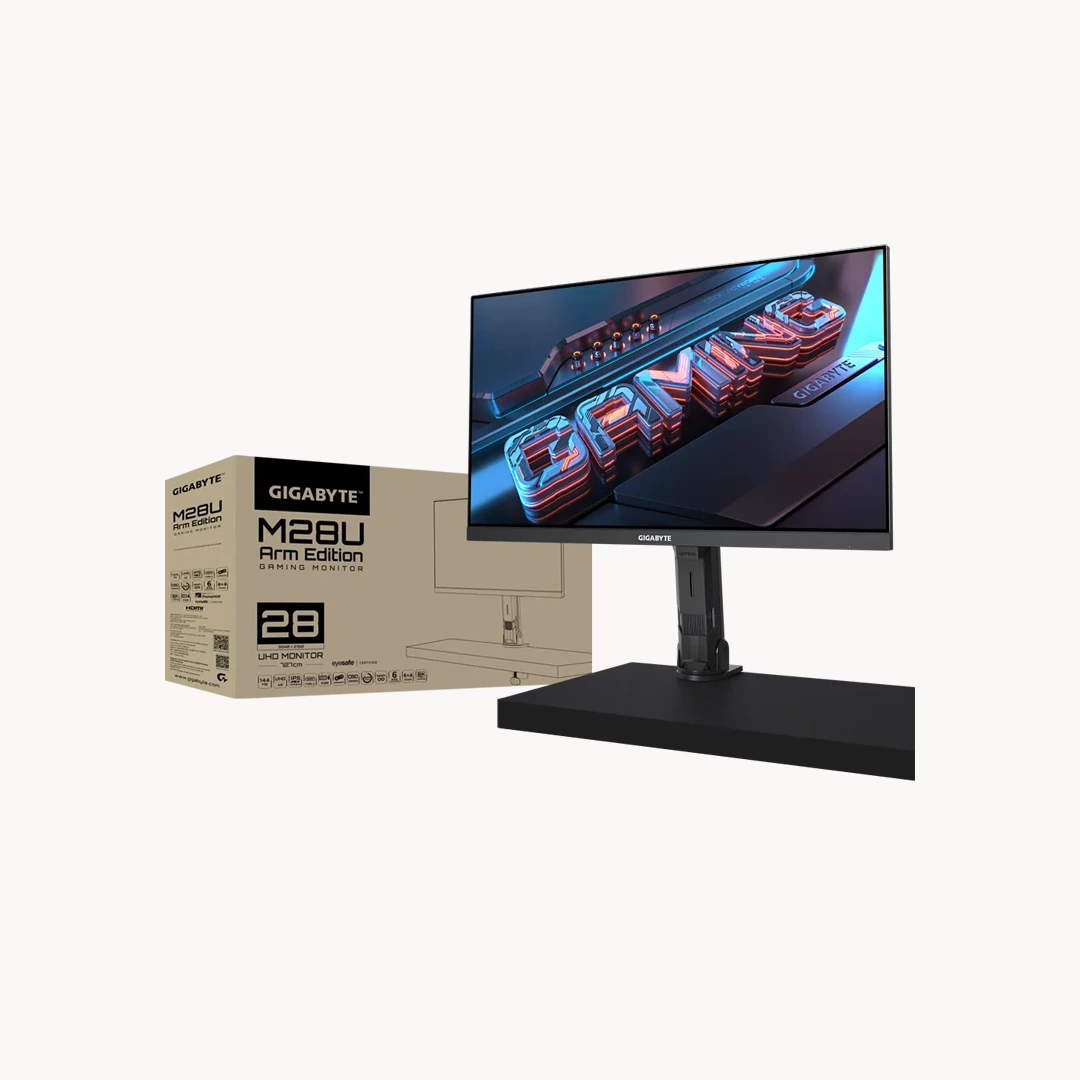 GIGABYTE M28U Arm Edition 28-inch UHD 4K SS IPS 144Hz Gaming Monitor Display